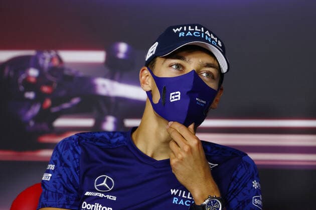F1 Grand Prix of Austria 63 George Russell (GBR, Williams Racing), F1 Grand Prix of Austria at Red Bull Ring on July 1, 2021 in Spielberg, Austria. (Photo by Clive Rose Getty Images FIA Pool via HOCH ZWEI) Spielberg Red Bull Ring Austria Poolfoto HOCH ZWEI Pool Getty Images ,EDITORIAL USE ONLY