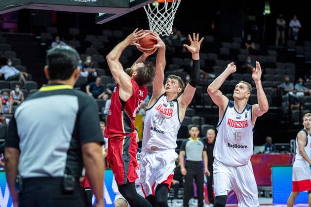 Basketball Split 01 07 2021 Olympic Qualification FIBA Olympic Qualifying Tournament 2020 Group Stage, Group A Russia RUS Germany GER