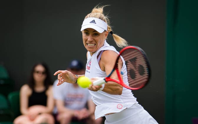 July 1, 2021: Angelique Kerber of Germany in action during the second round of the 2021 Wimbledon Championships Grand Slam tennis tournament against Sara Sorribes Tormo of Spain - ZUMAa181 20210701_zaa_a181_126 Copyright: xRobxPrangex