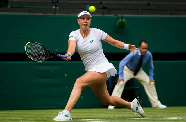 July 1, 2021: Anna Blinkova of Russia in action during the second round of the 2021 Wimbledon Championships Grand Slam tennis tournament against Ashleigh Barty of Australia - ZUMAa181 20210701_zaa_a181_133 Copyright: xRobxPrangex