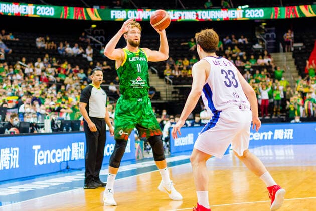 KOWNO, ZALGIRIO ARENA 01.07.2021 KWALIFIKACJE OLIMPIJSKIE TOKYO 2020 FIBA OLYMPIC QUALIFYING TOURNAMENT 2020 KOREA - LITWA KOREA - LITHUANIA NZ DOMANTAS SABONIS (11) Pawel Pietranik NEWSPIX.pl --- Newspix.pl  PIETRANIK010721_113
