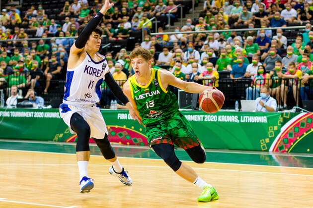 Basketball, Olympic Qualifiers, South Korea - Lithuania