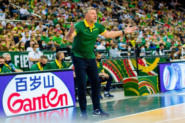 KOWNO, ZALGIRIO ARENA 01.07.2021 KWALIFIKACJE OLIMPIJSKIE TOKYO 2020 FIBA OLYMPIC QUALIFYING TOURNAMENT 2020 KOREA - LITWA KOREA - LITHUANIA NZ DARIUS MASKOLIUNAS Pawel Pietranik NEWSPIX.pl --- Newspix.pl  PIETRANIK010721_126
