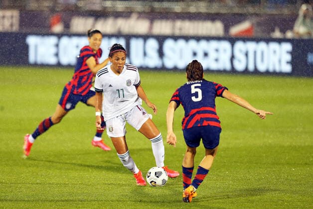 Football, Women, Friendly, Mexico - USA