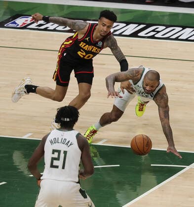 Basketball, NBA, Playoffs, Milwaukee Bucks - Atlanta Hawks