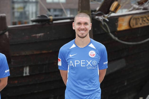 01 07 2021 2 Bundesliga 2021 2022 Team and individual photo FC Hansa Rostock Damian Rossbach Rossbach Rostock 01 07 2021 2 Bundesliga 2021 2022 Team and individual photo FC Hansa Rostock Rostock Copyright: xAndyxBuenning xEibner-Pressefotox EP_abg
