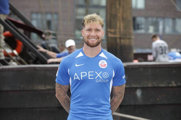 01 07 2021 2 Bundesliga 2021 2022 Team and individual photo FC Hansa Rostock Jan Löhmannsröben Rostock 01 07 2021 2 Bundesliga 2021 2022 Team and individual photo FC Hansa Rostock Rostock Copyright: xAndyxBuenning xEibner-Pressefotox EP_abg