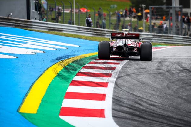 ILOTT Callum (gbr), Alfa Romeo Racing ORLEN C41, action during the Formula 1 Grosser Preis Von Osterreich 2021, 2021 Austrian Grand Prix, 9th round of the 2021 FIA Formula One World Championship, WM, Weltmeisterschaft from July 2 to 4, 2021 on the Red Bull Ring, in Spielberg, Austria - FORMULE 1 : Grand prix d Autriche - Essais - Spielberg - 02 07 2021 DPPI Panoramic 