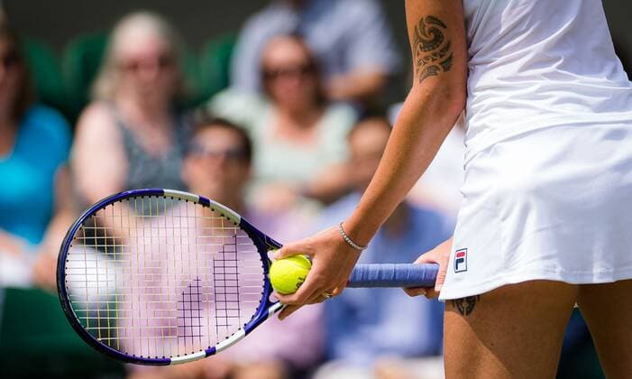 Mandatory Credit: Photo by Rob Prange Shutterstock (12193043f) Karolina Pliskova of the Czech Republic in action during the third round of the 2021 Wimbledon Championships Grand Slam tennis tournament Wimbledon Tennis Championships, Day 5, The All England Lawn Tennis and Croquet Club, London, UK - 02 Jul 2021 Wimbledon Tennis Championships, Day 5, The All England Lawn Tennis and Croquet Club, London, UK - 02 Jul 2021  Copyright: xRobxPrange Shutterstockx 12193043f