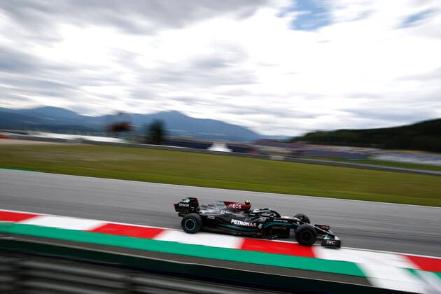 77 Valtteri Bottas FIN, Mercedes AMG Petronas F1 Team , F1 Grand Prix of Austria at Red Bull Ring on July 2, 2021 in Spielberg, Austria Photo by HOCH ZWEI Spielberg Austria