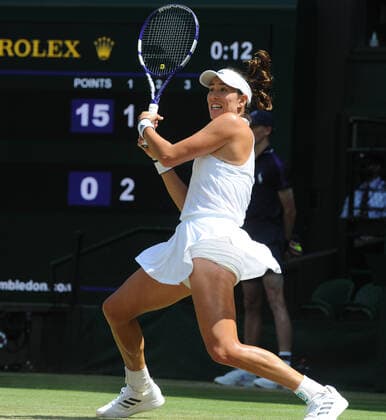 Tennis - 2021 All England Championships - Week One - Day Five (Friday) - Wimbledon Ons Jabeur v Garbine Muguruza Garbine Muguruza 