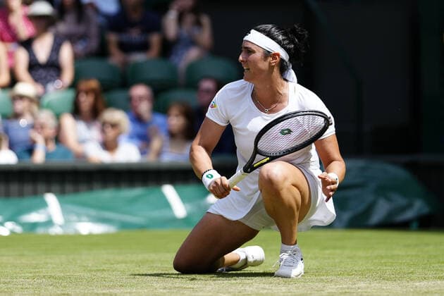 Mandatory Credit: Photo by Shutterstock (12193045av) Ons Jabeur during her third round match Wimbledon Tennis Championships, Day 5, The All England Lawn Tennis and Croquet Club, London, UK - 02 Jul 2021 Wimbledon Tennis Championships, Day 5, The All England Lawn Tennis and Croquet Club, London, UK - 02 Jul 2021  Copyright: xShutterstockx 12193045av