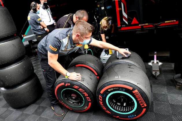 Tyres, F1 Grand Prix of Austria at Red Bull Ring on July 2, 2021 in Spielberg, Austria Photo by HOCH ZWEI Spielberg Austria