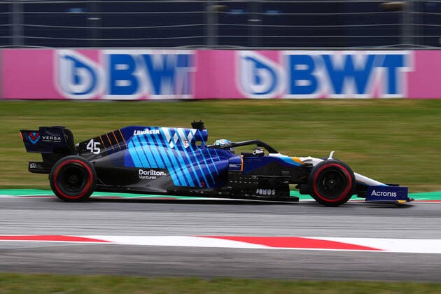 Formula 1 Austria Gran Prix 2021 Roy Nissany of Williams on track during free practice of Formula 1 Gran Prix 2021 of Austria Spielberg Red Bull Ring Austria Copyright: xBasilex