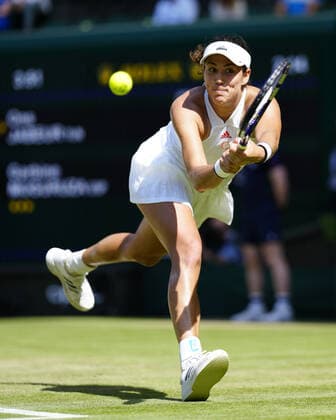 Mandatory Credit: Photo by Shutterstock (12193045de) Garbine Muguruza during her third round match Wimbledon Tennis Championships, Day 5, The All England Lawn Tennis and Croquet Club, London, UK - 02 Jul 2021 Wimbledon Tennis Championships, Day 5, The All England Lawn Tennis and Croquet Club, London, UK - 02 Jul 2021  Copyright: xShutterstockx 12193045de