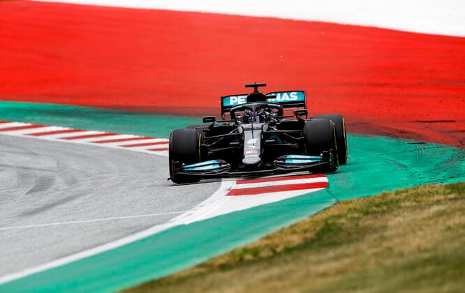 44 Lewis Hamilton GBR, Mercedes AMG Petronas F1 Team , F1 Grand Prix of Austria at Red Bull Ring on July 2, 2021 in Spielberg, Austria Photo by HOCH ZWEI Spielberg Austria