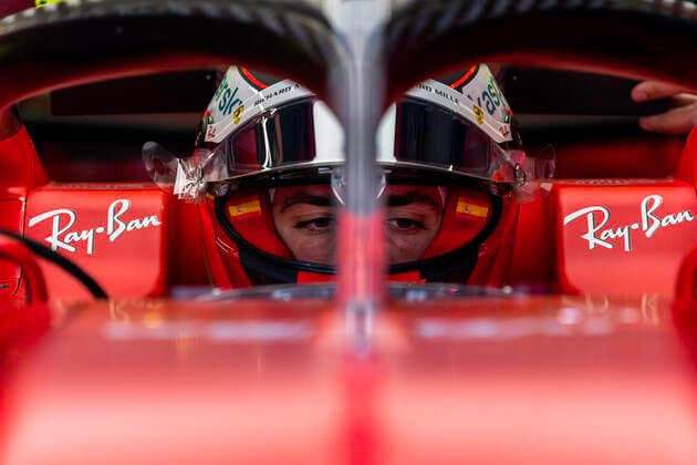 F1 Grand Prix of Austria 55 Carlos Sainz (ESP, Scuderia Ferrari Mission Winnow), F1 Grand Prix of Austria at Red Bull Ring on July 2, 2021 in Spielberg, Austria. (Photo by COLOMBO IMAGES FIA Pool via HOCH ZWEI) Spielberg Austria Poolfoto HOCH ZWEI Pool COLOMBO IMAGES ,EDITORIAL USE ONLY