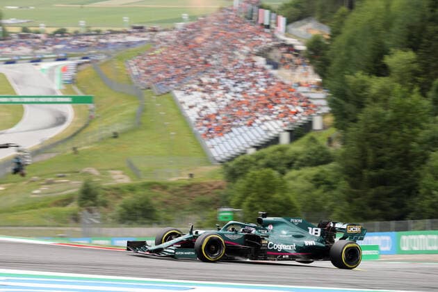 FORMULA 1 - GP of Austria 2021 SPIELBERG,AUSTRIA,02.JUL.21 - MOTORSPORTS, FORMULA 1 - Grand Prix of Austria, Red Bull Ring, free practice. Image shows Lance Stroll (CAN Aston Martin).  GEPAxpictures xChristianxWalgram