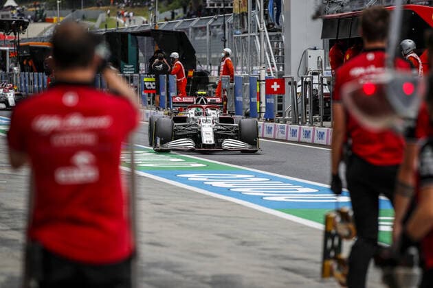 99 GIOVINAZZI Antonio (ita), Alfa Romeo Racing ORLEN C41, action during the Formula 1 Grosser Preis Von Osterreich 2021, 2021 Austrian Grand Prix, 9th round of the 2021 FIA Formula One World Championship, WM, Weltmeisterschaft from July 2 to 4, 2021 on the Red Bull Ring, in Spielberg, Austria FORMULE 1 : Grand prix d Autriche - Essais - Spielberg - 02 07 2021 DPPI Panoramic  _GDN0880