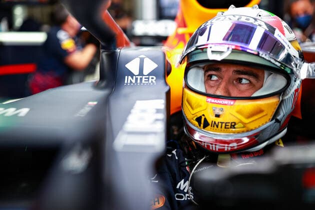 F1 Grand Prix of Austria 11 Sergio Perez (MEX, Red Bull Racing), F1 Grand Prix of Austria at Red Bull Ring on July 2, 2021 in Spielberg, Austria. (Photo by Mark Thompson Getty Images FIA Pool via HOCH ZWEI) Spielberg Red Bull Ring Austria Poolfoto HOCH ZWEI Pool Getty Images ,EDITORIAL USE ONLY