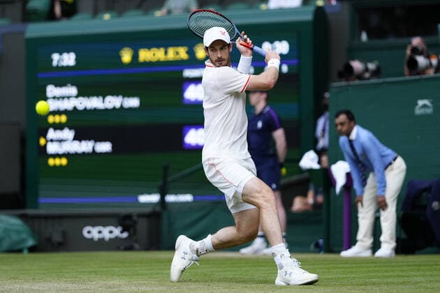 Mandatory Credit: Photo by Shutterstock (12193045im) Andy Murray during his third round match Wimbledon Tennis Championships, Day 5, The All England Lawn Tennis and Croquet Club, London, UK - 02 Jul 2021 Wimbledon Tennis Championships, Day 5, The All England Lawn Tennis and Croquet Club, London, UK - 02 Jul 2021  Copyright: xShutterstockx 12193045im