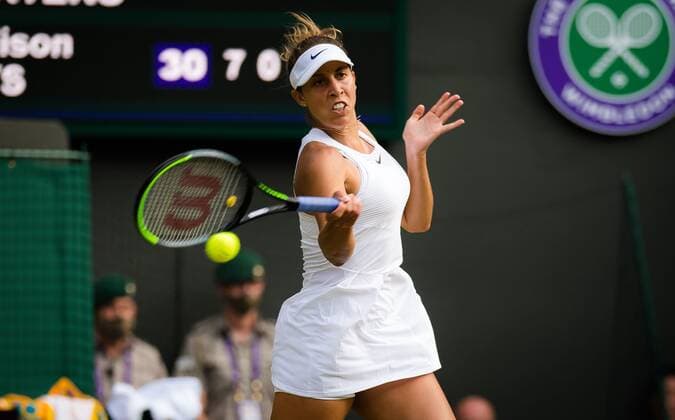 Mandatory Credit: Photo by Rob Prange Shutterstock (12193043bw) Madison Keys of the United States in action during her third-round match at the 2021 Wimbledon Championships Grand Slam tennis tournament Wimbledon Tennis Championships, Day 5, The All England Lawn Tennis and Croquet Club, London, UK - 02 Jul 2021 Wimbledon Tennis Championships, Day 5, The All England Lawn Tennis and Croquet Club, London, UK - 02 Jul 2021  Copyright: xRobxPrange Shutterstockx 12193043bw