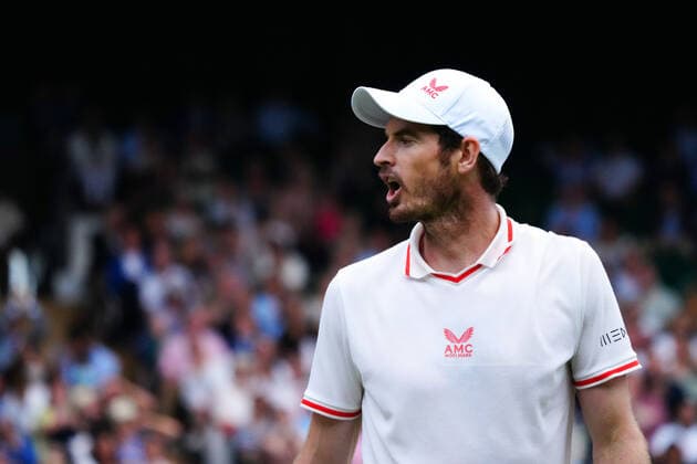 Mandatory Credit: Photo by Javier Garcia Shutterstock (12193040jw) Andy Murray during his third round match Wimbledon Tennis Championships, Day 5, The All England Lawn Tennis and Croquet Club, London, UK - 02 Jul 2021 Wimbledon Tennis Championships, Day 5, The All England Lawn Tennis and Croquet Club, London, UK - 02 Jul 2021  Copyright: xJavierxGarcia Shutterstockx 12193040jw
