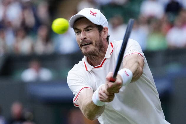 Mandatory Credit: Photo by Shutterstock (12193045jn) Andy Murray during his third round match Wimbledon Tennis Championships, Day 5, The All England Lawn Tennis and Croquet Club, London, UK - 02 Jul 2021 Wimbledon Tennis Championships, Day 5, The All England Lawn Tennis and Croquet Club, London, UK - 02 Jul 2021  Copyright: xShutterstockx 12193045jn