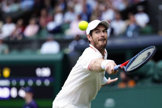 Mandatory Credit: Photo by Shutterstock (12193045js) Andy Murray during his third round match Wimbledon Tennis Championships, Day 5, The All England Lawn Tennis and Croquet Club, London, UK - 02 Jul 2021 Wimbledon Tennis Championships, Day 5, The All England Lawn Tennis and Croquet Club, London, UK - 02 Jul 2021  Copyright: xShutterstockx 12193045js