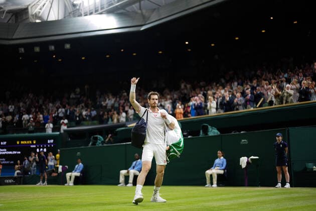 Mandatory Credit: Photo by Shutterstock (12193045ki) Andy Murray walking off Centre Court after defeat in his third round match Wimbledon Tennis Championships, Day 5, The All England Lawn Tennis and Croquet Club, London, UK - 02 Jul 2021 Wimbledon Tennis Championships, Day 5, The All England Lawn Tennis and Croquet Club, London, UK - 02 Jul 2021  Copyright: xShutterstockx 12193045ki