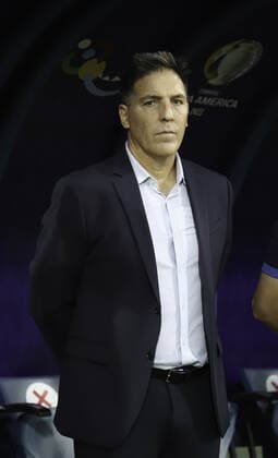 July 2, 2021, Goiania, Brazil: Coache Eduardo Berizzo (Paraguay) during soccer match between Peru and Paraguay, valid for the quarterfinals of Copa America 2021, held at Pedro Ludovico Teixeira Olympic Stadium, in Goiania, on Friday (2).  Copyright: xLecoxVianax