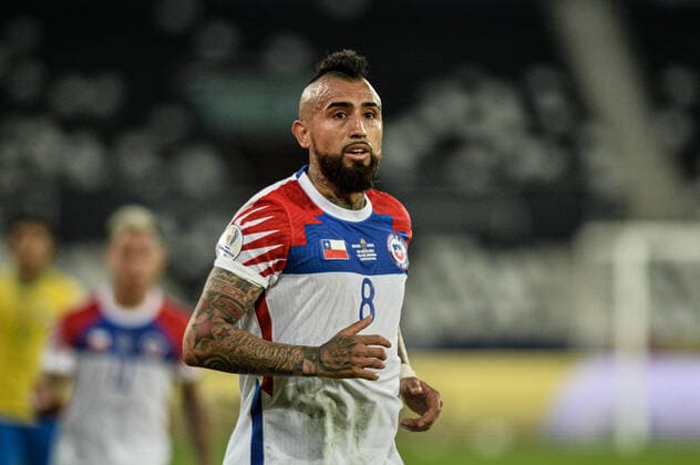Chile x Brazil RIO DE JANEIRO, RJ - 02.07.2021: CHILE X BRAZIL - Vidal during Brazil x Chile, a match valid for the quarter finals of the Copa America 2021, held at the Nilton Santos Stadium, located in the city of Rio de Janeiro, RJ, this Friday (2nd). (Photo: Nayra Halm Fotoarena) x2087988x  NayraxHalm