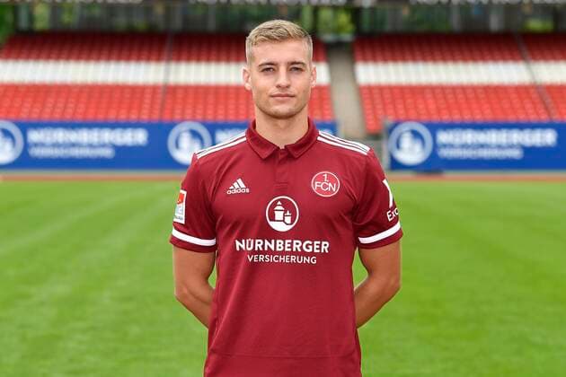 01 07 2021 1 FC Nuernberg FCN Club Season 2021 2022 photo appointment portrait appointment single photo portrait portrait headshot Fabian Nürnberger Nuernberger 15, 1 FC Nuernberg FCN