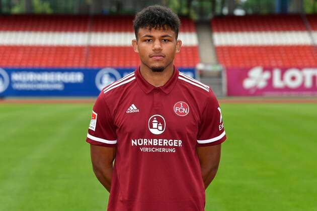01 07 2021 1 FC Nuernberg FCN Club Season 2021 2022 photo appointment portrait appointment single photo portrait portrait headshot Paul Philipp Besong 27, 1 FC Nuernberg FCN