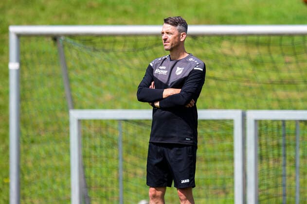 03 07 2021 football, 2021 2022, Regionalliga West, training kick-off SV Rödinghausen Nils Drube coach Rödinghausen Rödinghausen North Rhine Westphalia Germany training ground Bieren