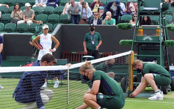 Tennis, Wimbledon, Day 6, Angelique Kerber - Alexandra Sasnovich