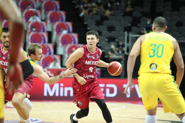 Brazil v Mexico - Semi Final: 2020 FIBA Men s Olympic Qualifying Tournament Francisco Cruz of Mexico dribbles the ball during the 2020 FIBA Men s Olympic Qualifying Tournament game between Brazil and Mexico at Spaladium Arena on July 3, 2021 in Split, Croatia. IvoxCagalj PIXSELL