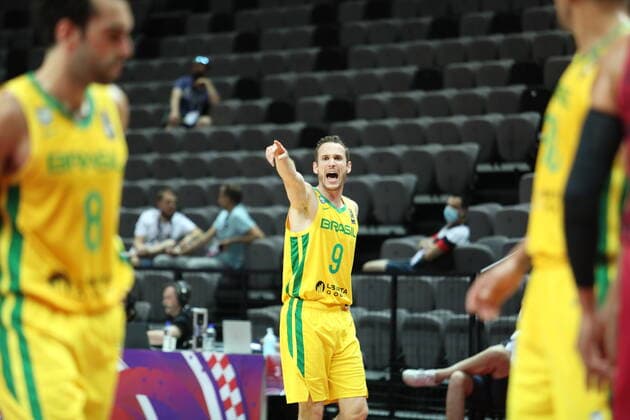 Brazil v Mexico - Semi Final: 2020 FIBA Men s Olympic Qualifying Tournament Marcelinho Huertas of Brazil reacts during the 2020 FIBA Men s Olympic Qualifying Tournament game between Brazil and Mexico at Spaladium Arena on July 3, 2021 in Split, Croatia. IvoxCagalj PIXSELL