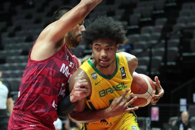 Brazil v Mexico - Semi Final: 2020 FIBA Men s Olympic Qualifying Tournament Bruno Caboclo of Brazil in action during the 2020 FIBA Men s Olympic Qualifying Tournament game between Brazil and Mexico at Spaladium Arena on July 3, 2021 in Split, Croatia. IvoxCagalj PIXSELL