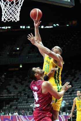 Brazil v Mexico - Semi Final: 2020 FIBA Men s Olympic Qualifying Tournament Rafael Hettsheimeir of Brazil makes a shot during the 2020 FIBA Men s Olympic Qualifying Tournament game between Brazil and Mexico at Spaladium Arena on July 3, 2021 in Split, Croatia. IvoxCagalj PIXSELL