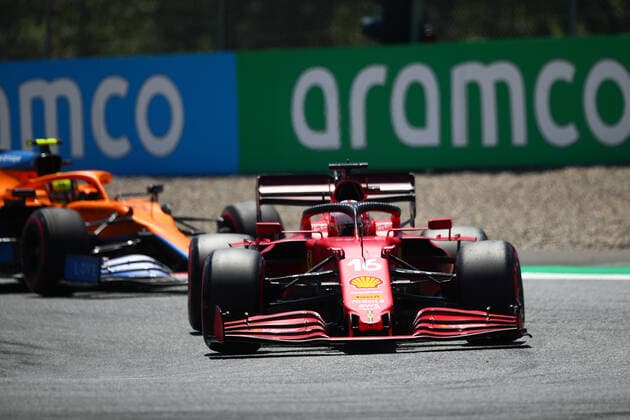 Formula 1 Austria Gran Prix 2021 Charles Leclerc of Scuderia Ferrari on track during free pratice of Formula 1 Gran Prix 2021 of Austria Spielberg Red Bull Ring Austria Copyright: xBasilex