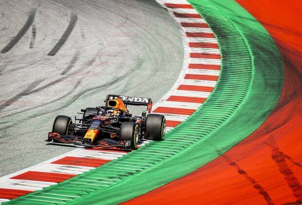 SPIELBERG Max Verstappen Red Bull Racing in action during qualifying for the Austrian Grand Prix The race took place at the Red Bull Ring circuit in the state of Styria REMKO DE WAAL W xVIxANPxSportx xxANPxIVx 433357967