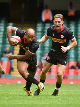 Rugby Union - 2021 Summer International - Wales vs Canada - Principality Stadium Kaiona Lloyd canada; cuts inside COLORSPORT WINSTON BYNORTH 