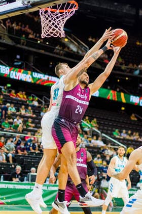 KOWNO, ZALGIRIO ARENA 03.07.2021 KWALIFIKACJE OLIMPIJSKIE TOKYO 2020 FIBA OLYMPIC QUALIFYING TOURNAMENT 2020 POLFINAL SEMIFINAL SLOWENIA - WENEZUELA SLOVENIA - VENEZUELA NZ MICHAEL CARRERA (24) Pawel Pietranik NEWSPIX.pl --- Newspix.pl  PIETRANIK030721_014
