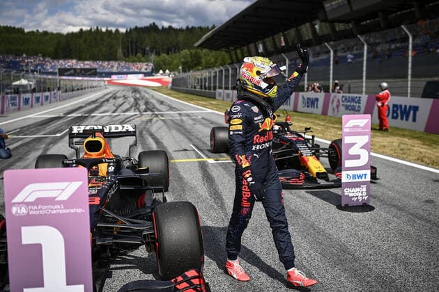 Formula 1, Austrian GP, Max Verstappen on pole position