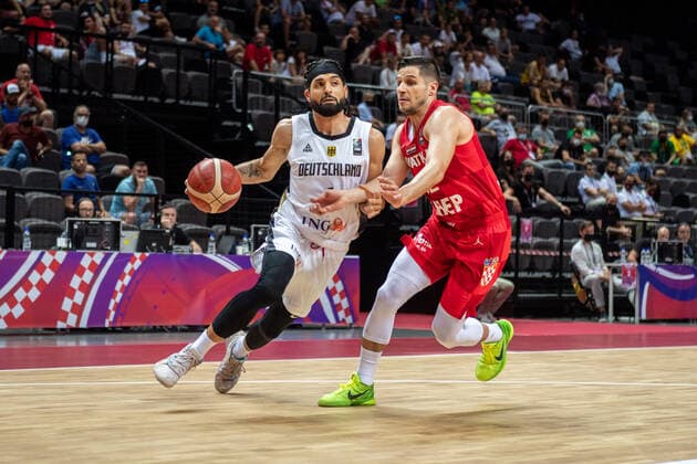Basketball Split 03 07 2021 Olympic Qualification FIBA Olympic Qualifying Tournament 2020 Semifinals Germany GER Croatia CRO Joshiko Saibou Germany, No 01