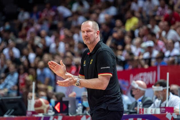 Basketball Split 03 07 2021 Olympic Qualification FIBA Olympic Qualifying Tournament 2020 Semifinals Germany GER Croatia CRO Henrik Rödl Germany, national coach Rodl Roedl