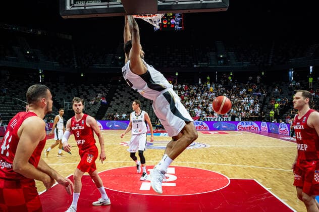 Basketball Split 03 07 2021 Olympic Qualification FIBA Olympic Qualifying Tournament 2020 Semifinals Germany GER Croatia CRO Johannes Thiemann Germany, No 32