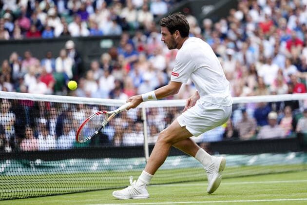 Mandatory Credit: Photo by Dave Shopland Shutterstock (12194409fc) Cameron Norrie during his third round match Wimbledon Tennis Championships, Day 6, The All England Lawn Tennis and Croquet Club, London, UK - 03 Jul 2021 Wimbledon Tennis Championships, Day 6, The All England Lawn Tennis and Croquet Club, London, UK - 03 Jul 2021  Copyright: xDavexShopland Shutterstockx 12194409fc