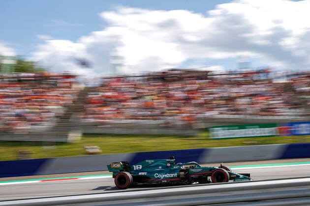 18 Lance Stroll CAN, Aston Martin Cognizant F1 Team , F1 Grand Prix of Austria at Red Bull Ring on July 3, 2021 in Spielberg, Austria Photo by HOCH ZWEI Spielberg Austria